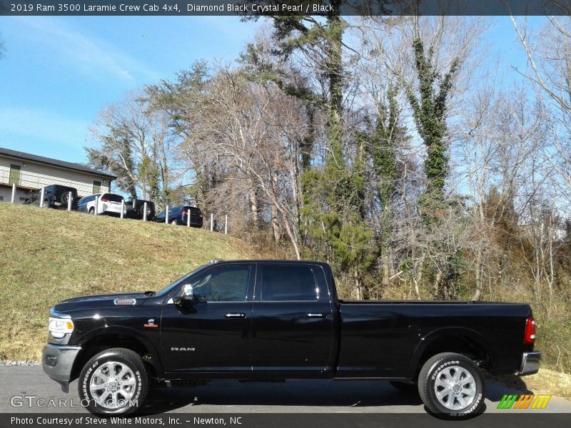  2019 3500 Laramie Crew Cab 4x4 Diamond Black Crystal Pearl