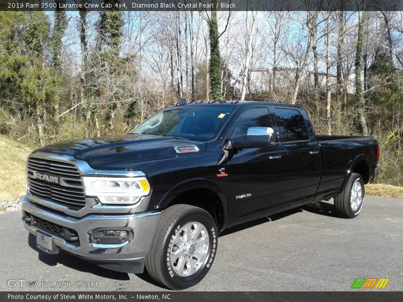 Diamond Black Crystal Pearl / Black 2019 Ram 3500 Laramie Crew Cab 4x4