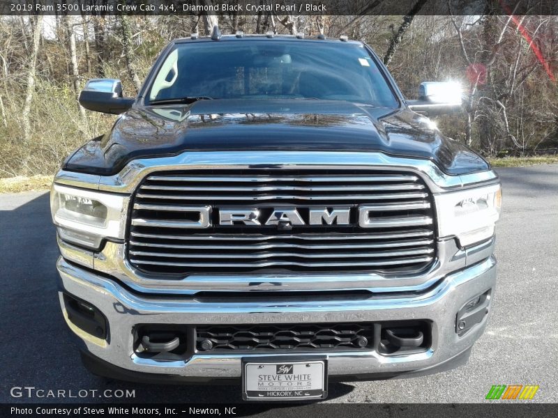 Diamond Black Crystal Pearl / Black 2019 Ram 3500 Laramie Crew Cab 4x4