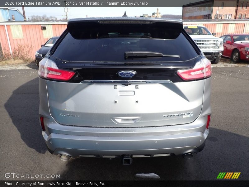 Iconic Silver Metallic / Titanium Ebony/Brunello 2020 Ford Edge Titanium AWD