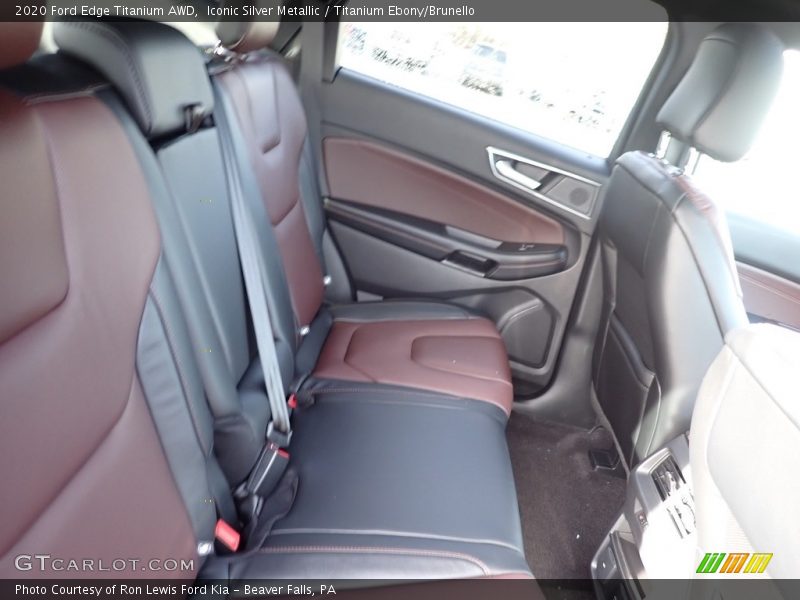 Rear Seat of 2020 Edge Titanium AWD