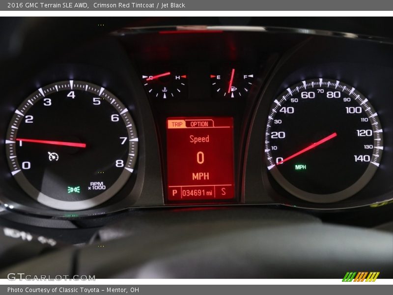 Crimson Red Tintcoat / Jet Black 2016 GMC Terrain SLE AWD