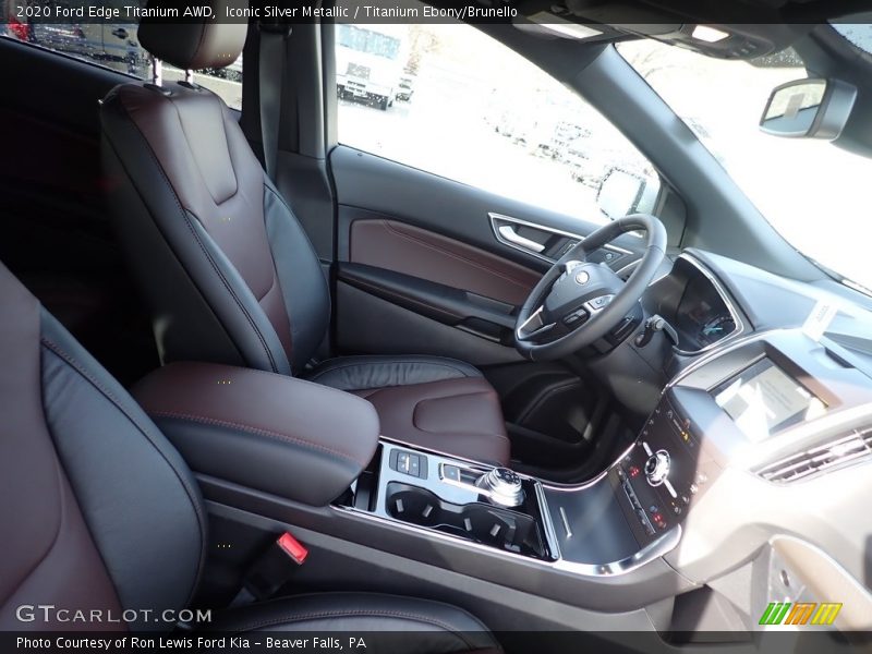 Iconic Silver Metallic / Titanium Ebony/Brunello 2020 Ford Edge Titanium AWD