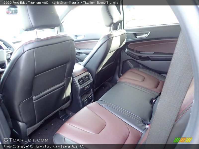 Rear Seat of 2020 Edge Titanium AWD