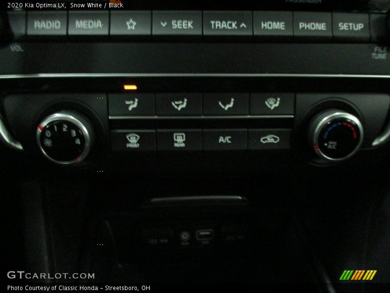 Snow White / Black 2020 Kia Optima LX