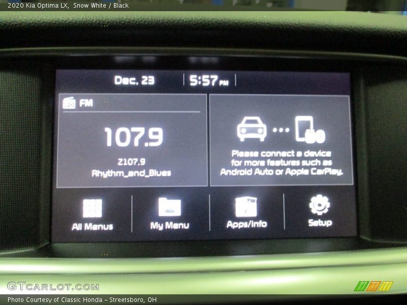 Snow White / Black 2020 Kia Optima LX