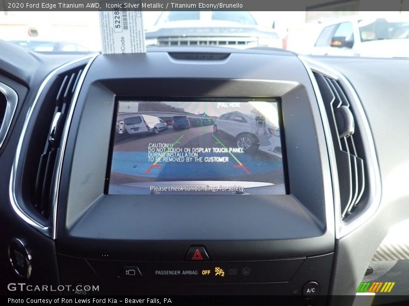 Iconic Silver Metallic / Titanium Ebony/Brunello 2020 Ford Edge Titanium AWD