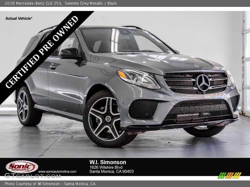 Selenite Grey Metallic / Black 2018 Mercedes-Benz GLE 350
