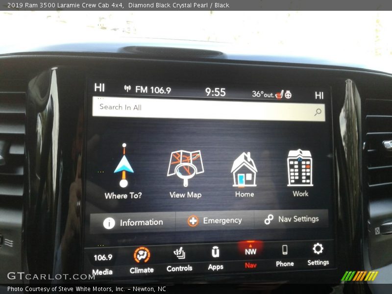 Diamond Black Crystal Pearl / Black 2019 Ram 3500 Laramie Crew Cab 4x4