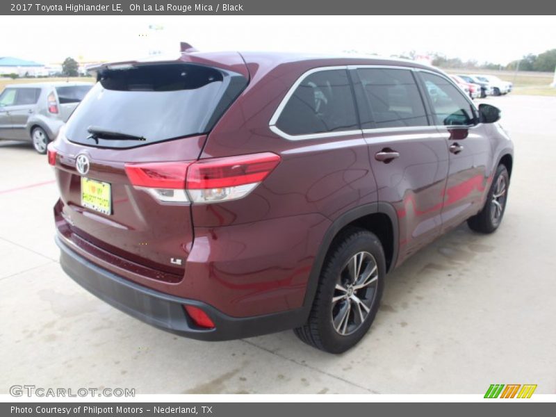 Oh La La Rouge Mica / Black 2017 Toyota Highlander LE