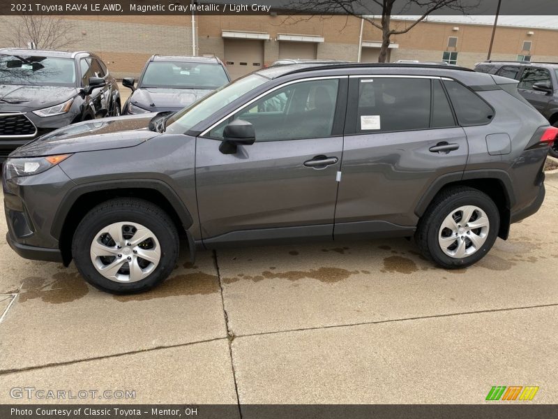 Magnetic Gray Metallic / Light Gray 2021 Toyota RAV4 LE AWD