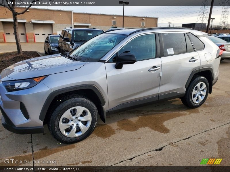 Silver Sky Metallic / Black 2021 Toyota RAV4 LE AWD