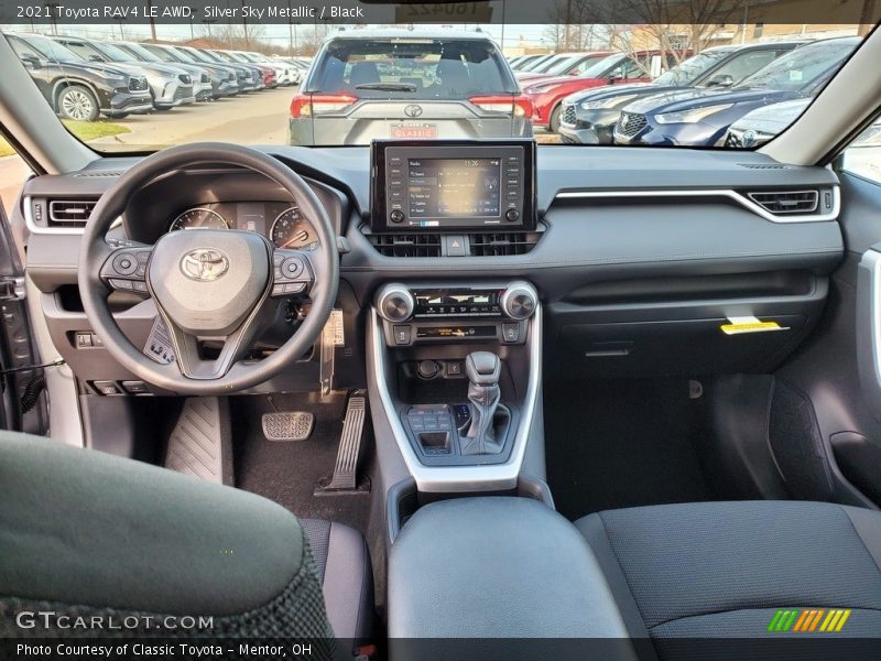 Silver Sky Metallic / Black 2021 Toyota RAV4 LE AWD