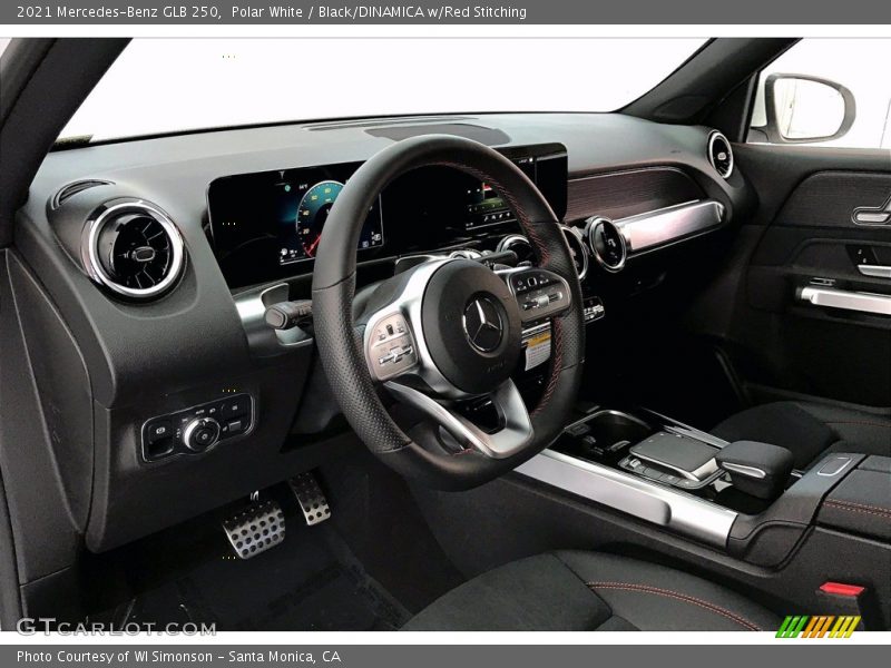 Polar White / Black/DINAMICA w/Red Stitching 2021 Mercedes-Benz GLB 250