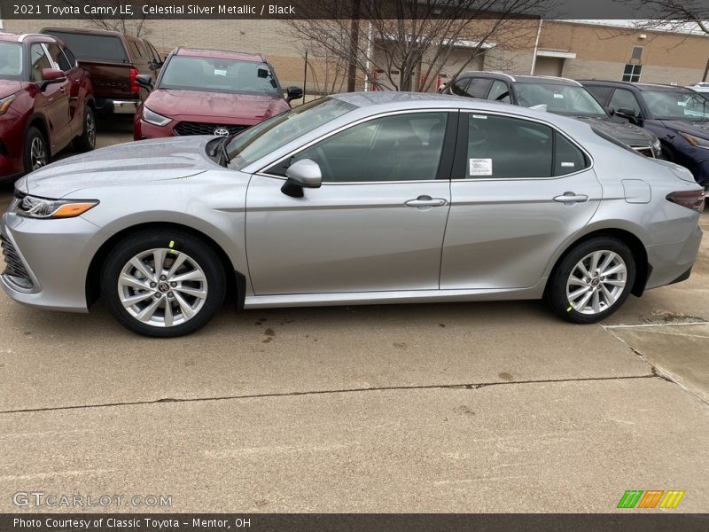 Celestial Silver Metallic / Black 2021 Toyota Camry LE