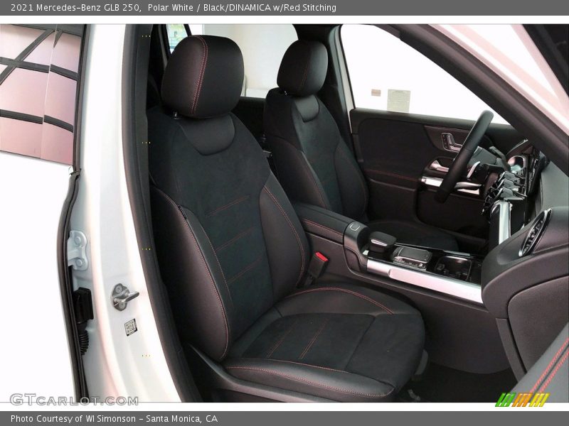 Polar White / Black/DINAMICA w/Red Stitching 2021 Mercedes-Benz GLB 250