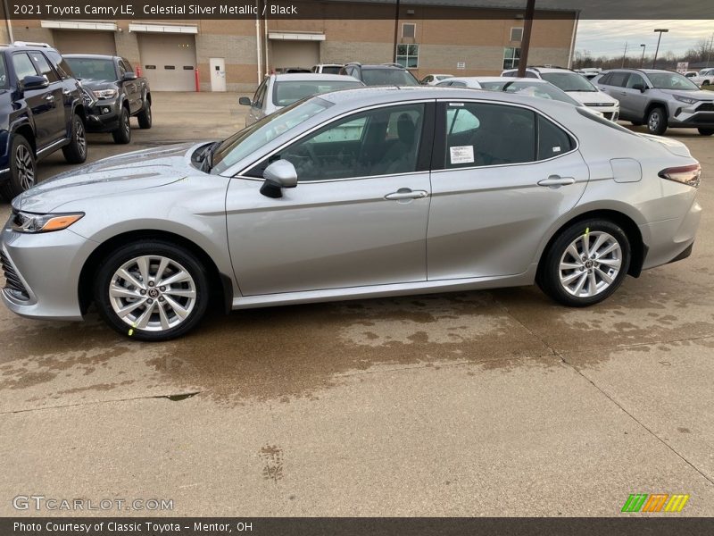 Celestial Silver Metallic / Black 2021 Toyota Camry LE