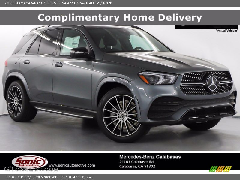 Selenite Grey Metallic / Black 2021 Mercedes-Benz GLE 350