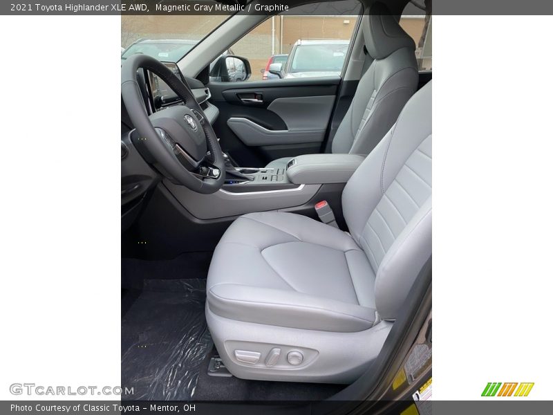 Magnetic Gray Metallic / Graphite 2021 Toyota Highlander XLE AWD