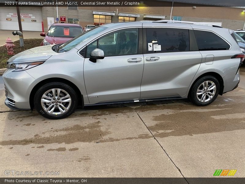 Celestial Silver Metallic / Graphite 2021 Toyota Sienna Limited AWD Hybrid