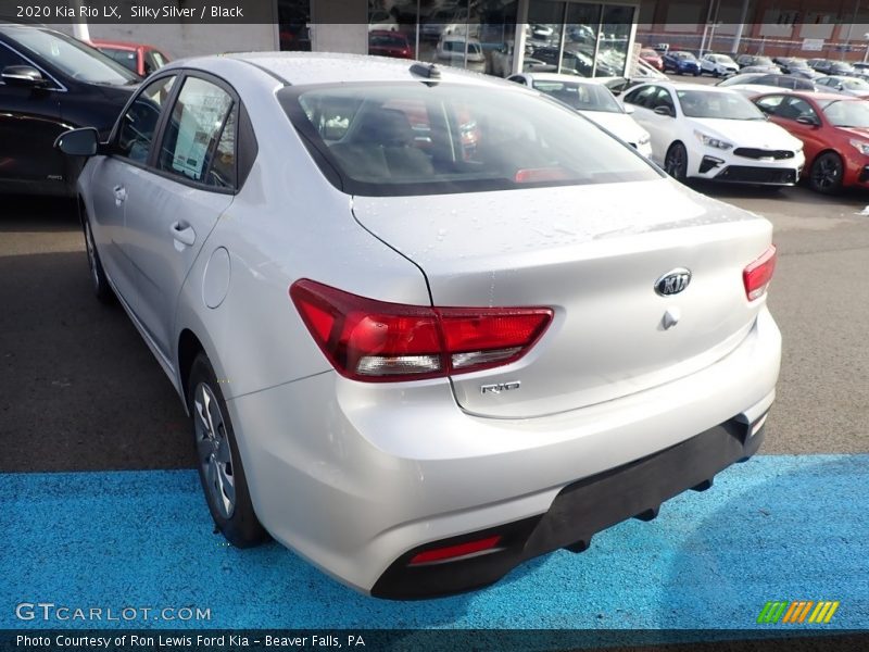 Silky Silver / Black 2020 Kia Rio LX