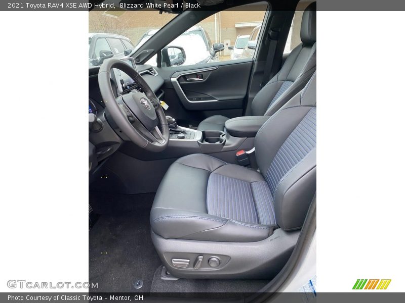 Blizzard White Pearl / Black 2021 Toyota RAV4 XSE AWD Hybrid