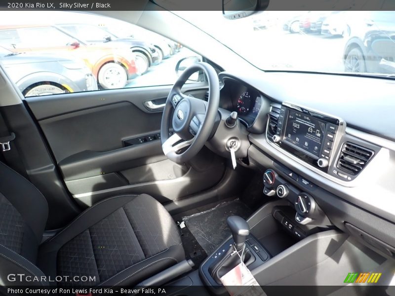 Silky Silver / Black 2020 Kia Rio LX