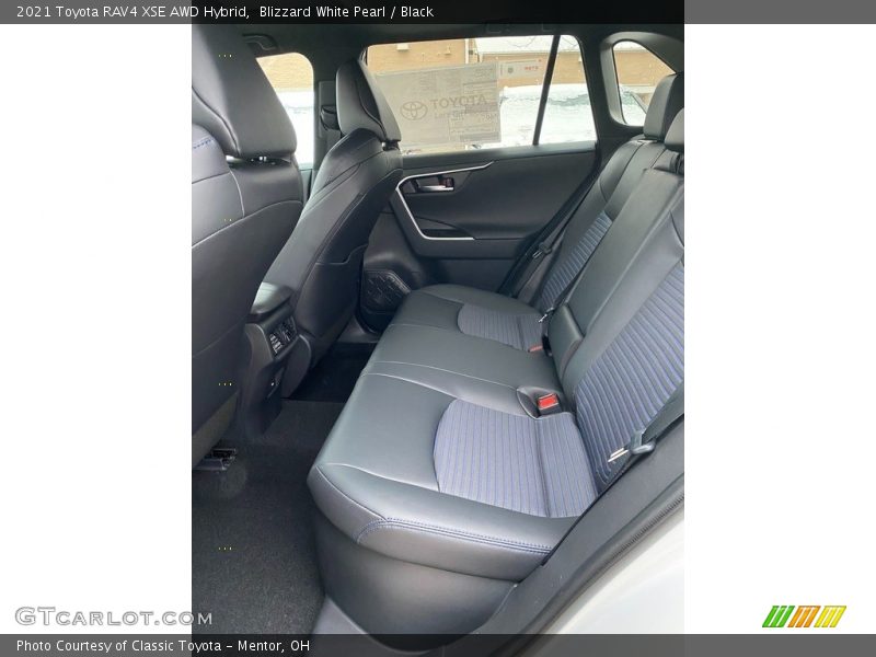 Blizzard White Pearl / Black 2021 Toyota RAV4 XSE AWD Hybrid