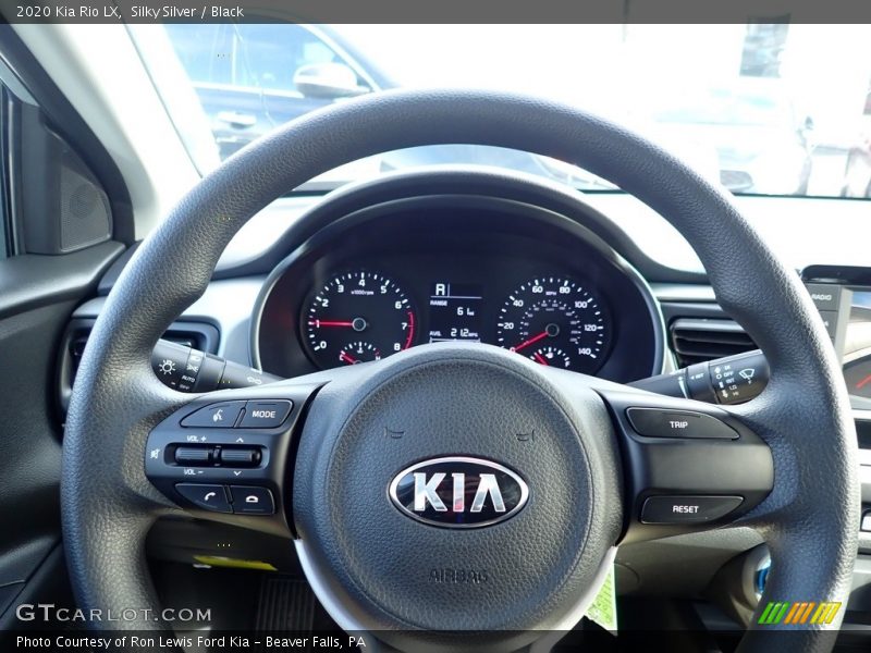 Silky Silver / Black 2020 Kia Rio LX