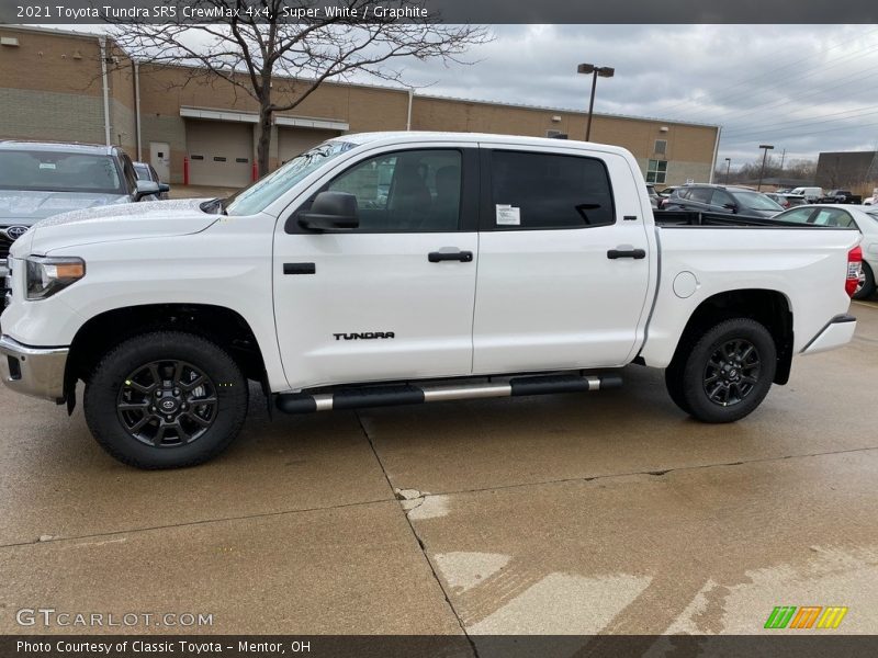 Super White / Graphite 2021 Toyota Tundra SR5 CrewMax 4x4