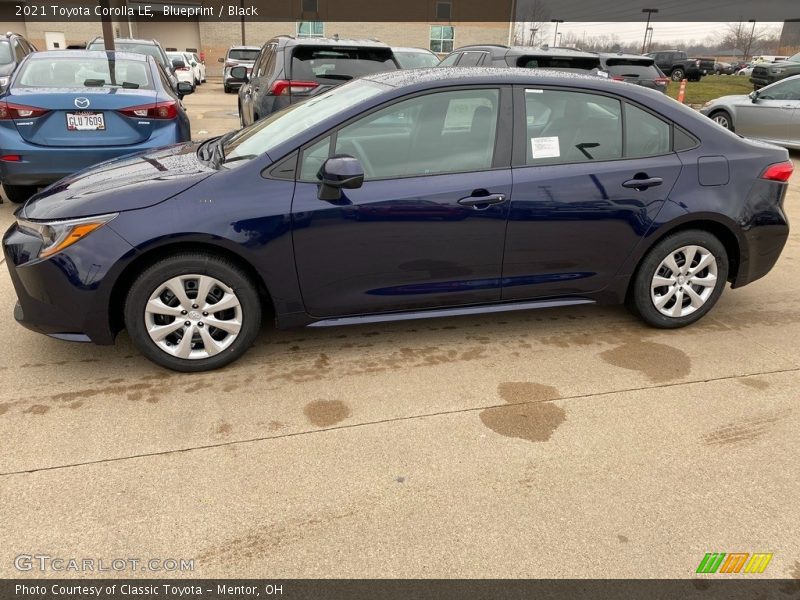 Blueprint / Black 2021 Toyota Corolla LE