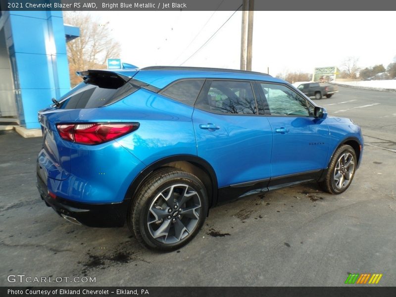 Bright Blue Metallic / Jet Black 2021 Chevrolet Blazer RS AWD