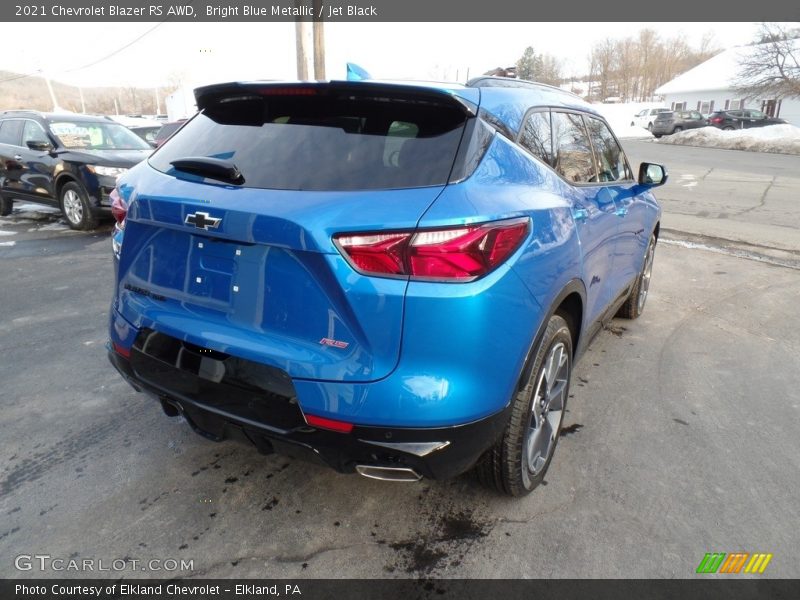 Bright Blue Metallic / Jet Black 2021 Chevrolet Blazer RS AWD