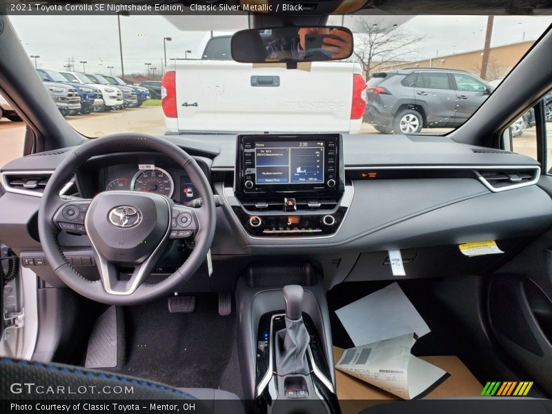 Dashboard of 2021 Corolla SE Nightshade Edition