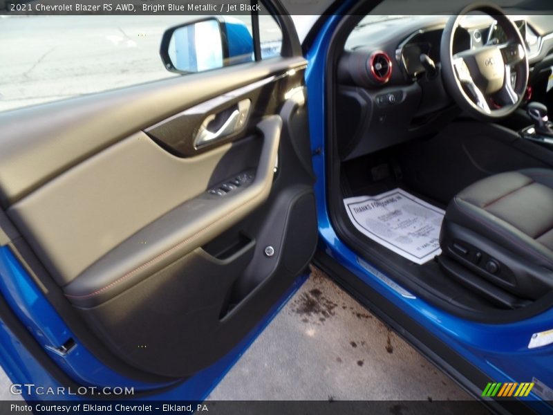 Bright Blue Metallic / Jet Black 2021 Chevrolet Blazer RS AWD