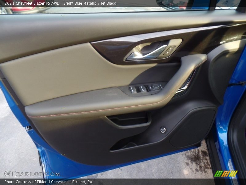 Bright Blue Metallic / Jet Black 2021 Chevrolet Blazer RS AWD