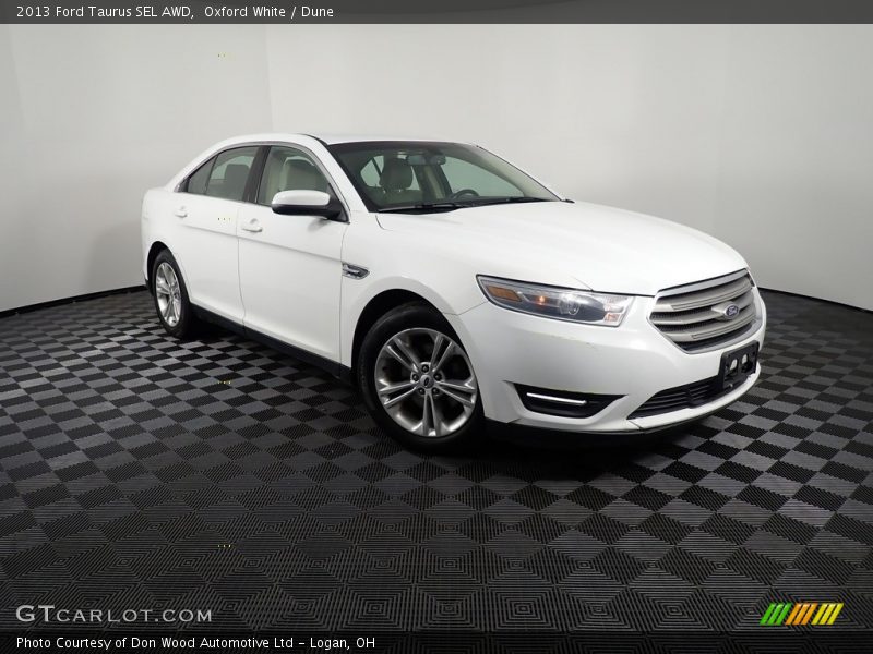 Oxford White / Dune 2013 Ford Taurus SEL AWD