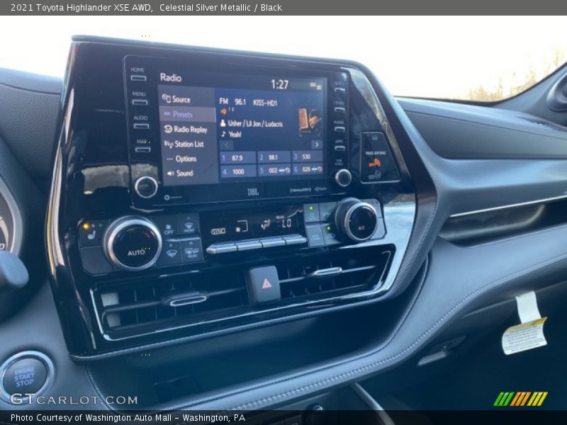 Celestial Silver Metallic / Black 2021 Toyota Highlander XSE AWD