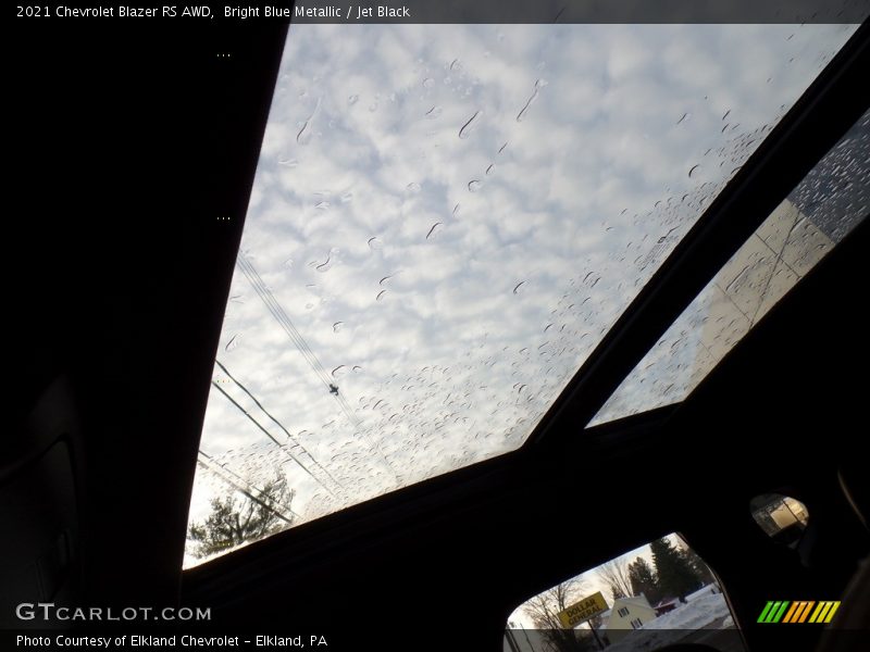 Bright Blue Metallic / Jet Black 2021 Chevrolet Blazer RS AWD