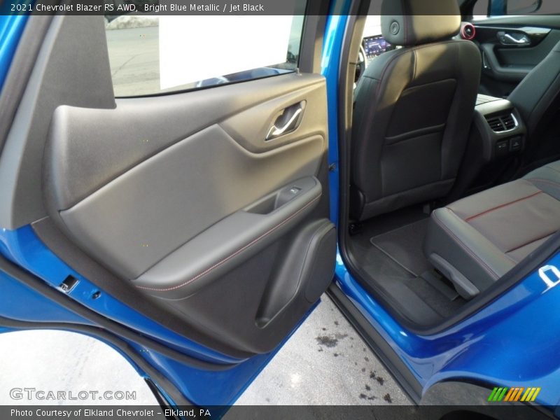 Bright Blue Metallic / Jet Black 2021 Chevrolet Blazer RS AWD