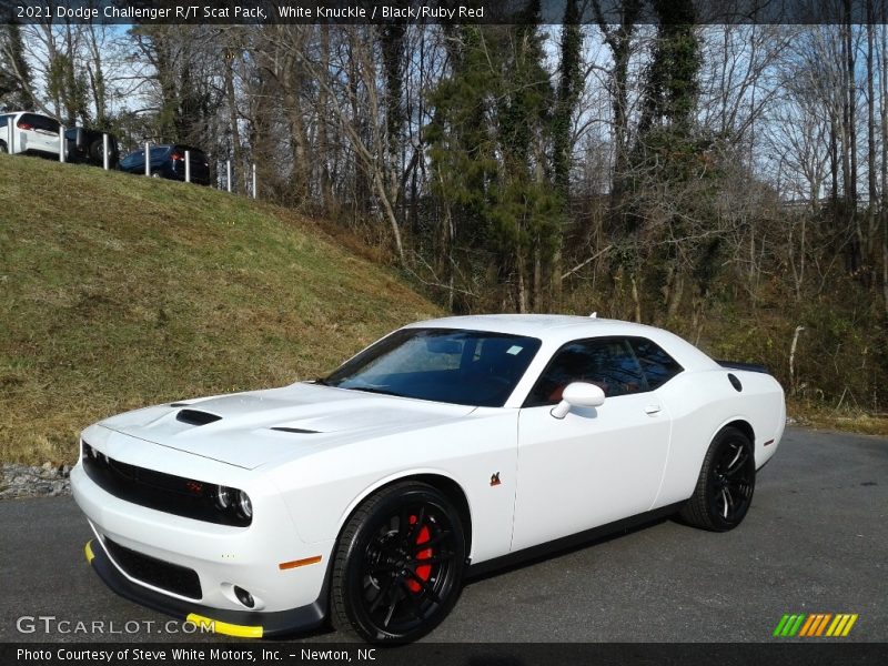 White Knuckle / Black/Ruby Red 2021 Dodge Challenger R/T Scat Pack