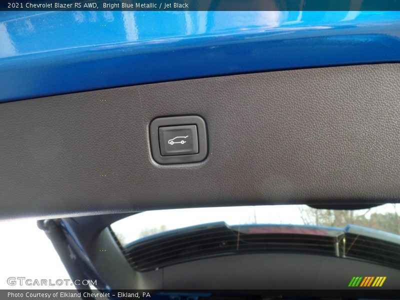 Bright Blue Metallic / Jet Black 2021 Chevrolet Blazer RS AWD
