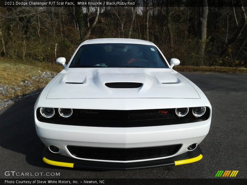 White Knuckle / Black/Ruby Red 2021 Dodge Challenger R/T Scat Pack