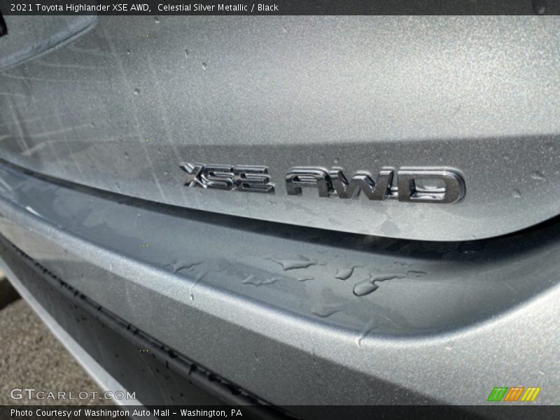 Celestial Silver Metallic / Black 2021 Toyota Highlander XSE AWD