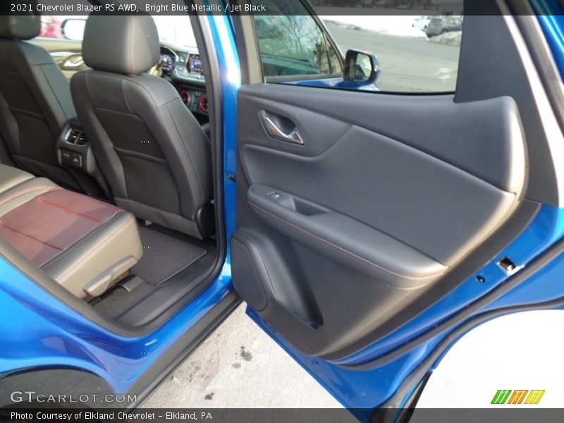 Bright Blue Metallic / Jet Black 2021 Chevrolet Blazer RS AWD