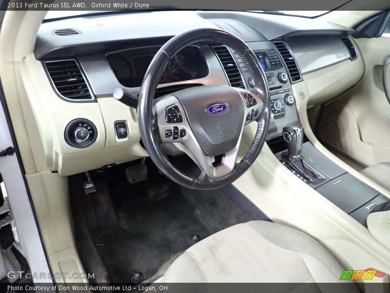 Oxford White / Dune 2013 Ford Taurus SEL AWD
