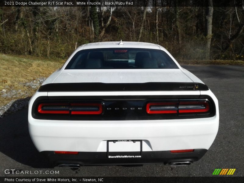 White Knuckle / Black/Ruby Red 2021 Dodge Challenger R/T Scat Pack