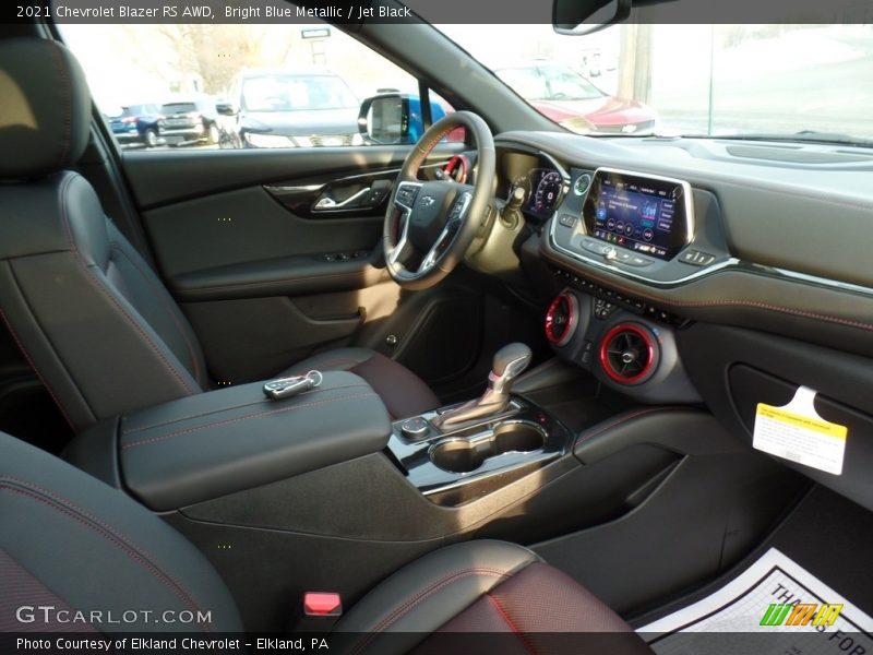 Bright Blue Metallic / Jet Black 2021 Chevrolet Blazer RS AWD