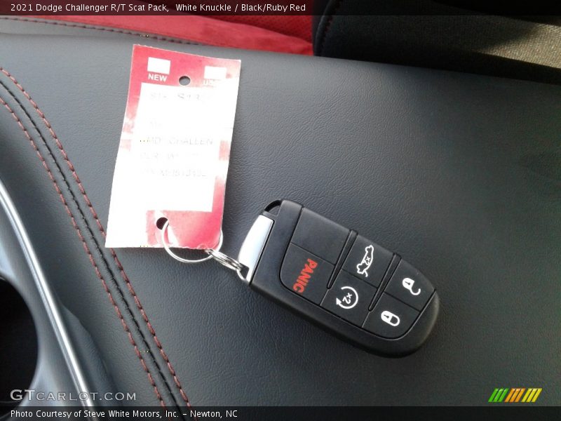 White Knuckle / Black/Ruby Red 2021 Dodge Challenger R/T Scat Pack