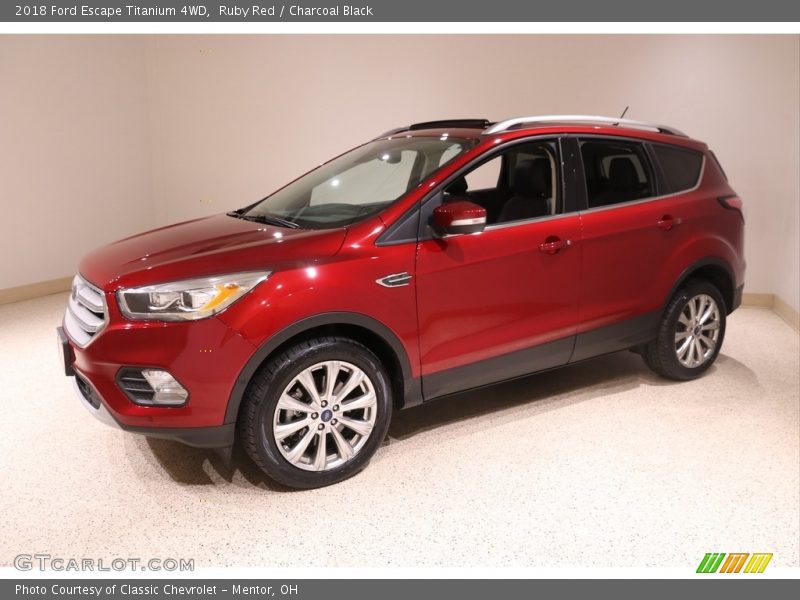 Ruby Red / Charcoal Black 2018 Ford Escape Titanium 4WD